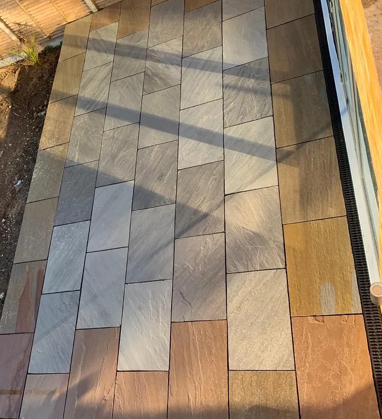 Paved patio