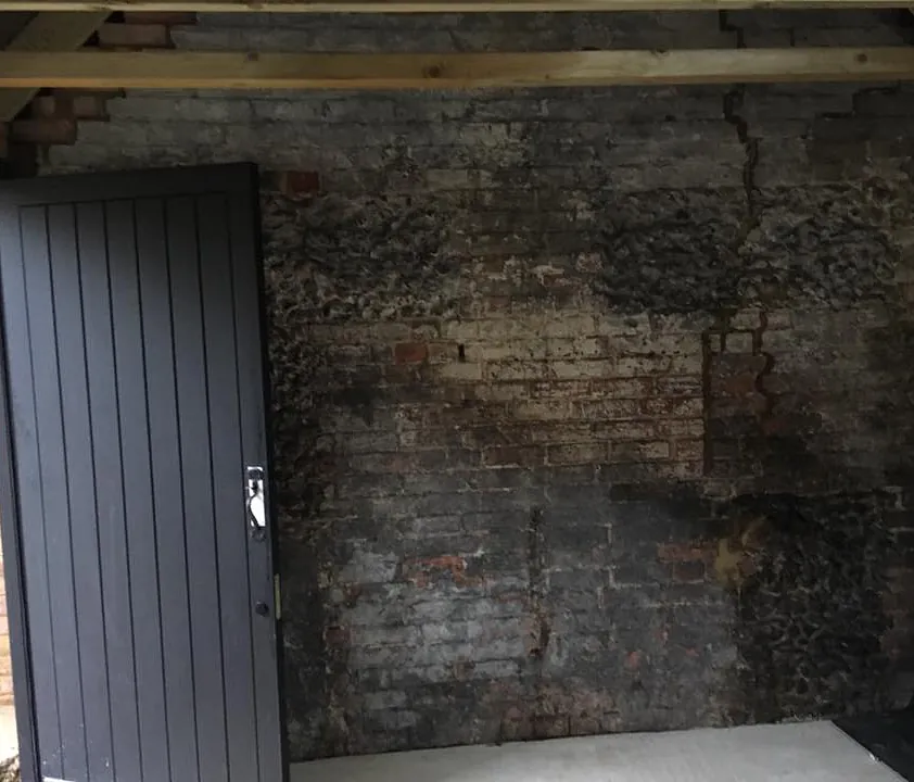 Garage conversion before restoration