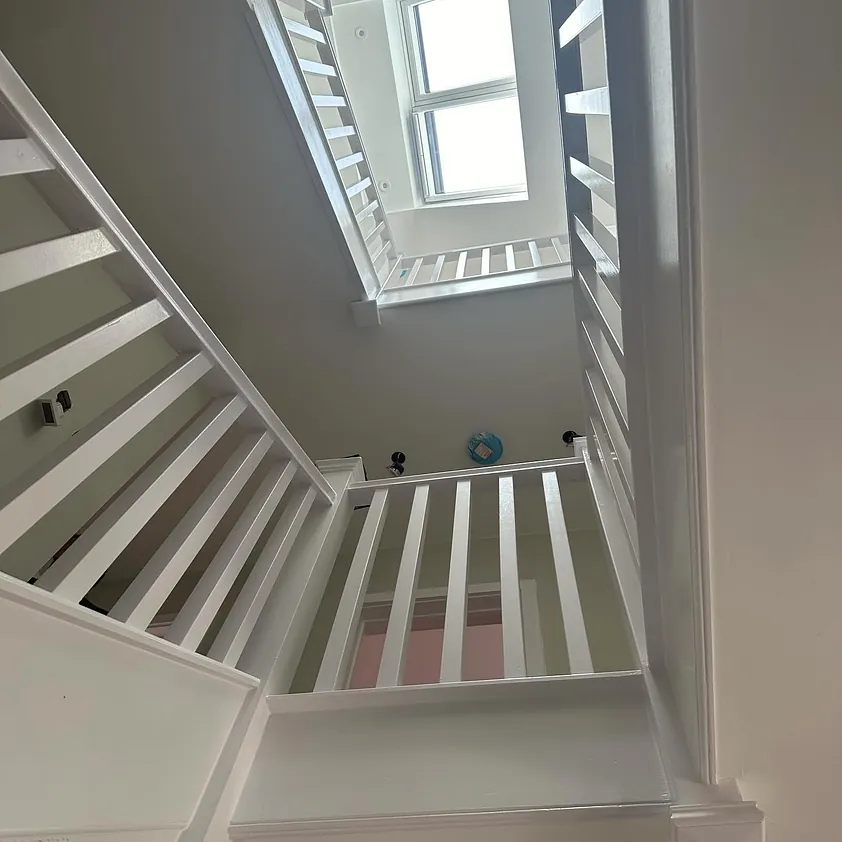 New staircase and bannisters